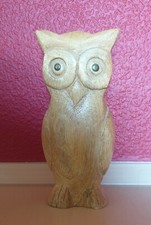 Eule holz dekor gebraucht kaufen  Hennef