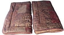 Um par de fronhas de travesseiro Croscill vermelho e dourado patchwork king size toscana excelente! comprar usado Um par de fronhas de travesseiro Croscill vermelho e dourado patchwork king size toscana excelente! comprar usado  Enviando para Brazil