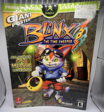 Blinx the Time Sweeper Guia de Estratégia (Prima, 2002) Caixa XB com Cartaz!  Excelente comprar usado  Enviando para Brazil
