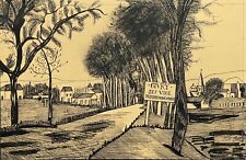 Desenho de Givry Borgonha França Saône-et-loire para a tinta em direção a 1957 assinado?, usado comprar usado Desenho de Givry Borgonha França Saône-et-loire para a tinta em direção a 1957 assinado?, usado comprar usado  Enviando para Brazil