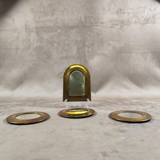 Lot brass mirrors d'occasion  Expédié en Belgium