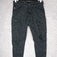 Używany, G-STAR RAW SPODNIE MĘSKIE W28 L32 ROXIC PROSTE ZWĘŻANE CARGO MORO NIEBIESKIE CZARNE na sprzedaż  PL