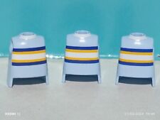 PLAYMOBIL X3 CORPOS AZUIS HOMEM CAVALHEIRO MENINO CIDADE VIDA CORPO TRONCO VERÃO comprar usado  Enviando para Brazil