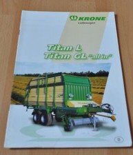 Krone Wózek załadowczy Titan Brochure Broszura na sprzedaż  PL