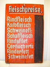 Rarität antike preistafel gebraucht kaufen  Rottach-Egern