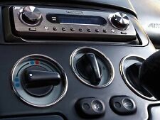 Pour Fiat Barchetta Anneaux de commande de chauffage en aluminium poli 3 pièces comprar usado  Enviando para Brazil