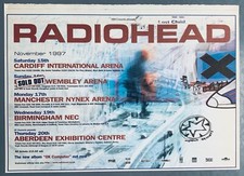 RADIOHEAD 1997 original anúncio Reino Unido turnê concerto Thom Yorke OK COMPUTADOR comprar usado  Enviando para Brazil