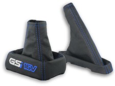 PARA OPEL KADETT E 84-93 ENGRENAGEM + FREIO DE MÃO GAITER BORDADO DE COURO GSI16V AZUL comprar usado  Enviando para Brazil