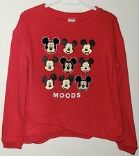 Moletom Disney Mickey Mouse Moods infantil tamanho médio (7-9) vermelho manga longa comprar usado  Enviando para Brazil