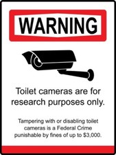 Toilet camera warning d'occasion  Expédié en France
