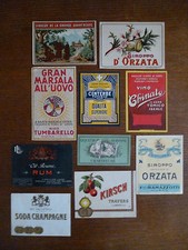 Raccolta etichette pubblicita usato  Roma