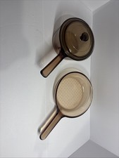 Usado, Frigideira Corning Visions 1 litro e fundo de waffle 7” - Conjunto de 3 peças - França comprar usado  Enviando para Brazil
