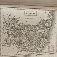 Antique county map for sale  BECCLES