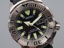 Usado, *Estado perfeito* SEIKO SKX779 7S26-0350 Relógio Vintage Masculino Automático Black Monster Japão comprar usado  Enviando para Brazil