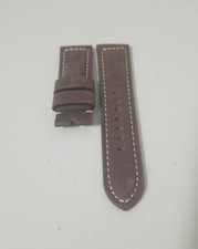 Relógio Panerai 24mm marrom Assolutamente couro OEM pulseira de camurça para fivela Tang comprar usado  Enviando para Brazil