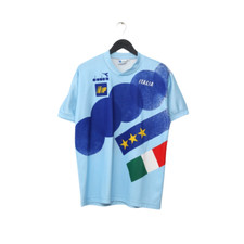 Camisa de treinamento 1990/92 ITÁLIA vintage Diadora Player Issue Spec (L) comprar usado  Enviando para Brazil