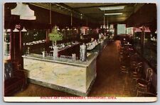 Davenport Iowa~Bolte's Art Confectionery Interior~Cafeteira~Casos de Exibição~1909, usado comprar usado  Enviando para Brazil