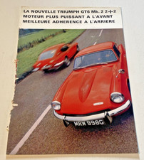 Brochure triumph gt6 d'occasion  Quarré-les-Tombes
