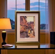 Framed watercolor moroccan for sale  Jacksonville