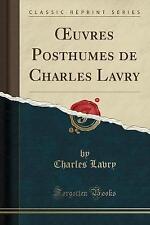 Uvres posthumes charles for sale  FAIRFORD