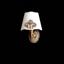 Aplique En Fusión De Latón Antiguo Y Vidrio Blanco A 1 Luz Coll. Bga 1200-AP comprar usado  Enviando para Brazil