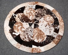 Cowhide round patchwork for sale  Taylor