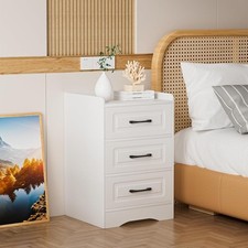 White drawer bedside for sale  STOCKPORT