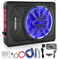 Subwoofer automotivo 10" 1200W, 2025 atualizado fino sob assento subwoofer automotivo alimentado comprar usado  Enviando para Brazil