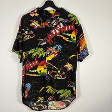 Camisa havaiana vintage 1991 Planet Hollywood masculina tamanho XS manga curta comprar usado  Enviando para Brazil