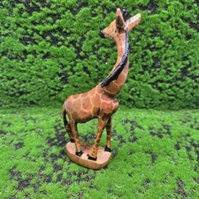Wooden giraffes 18cm for sale  ERITH