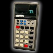 Calculadora Vintage Concept 24 FEITA NO JAPÃO - Compartimento de bateria funcionando limpo comprar usado  Enviando para Brazil
