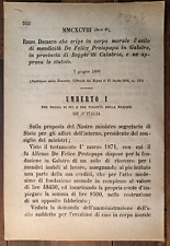 Galatro 1886 regio usato  Italia
