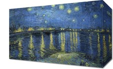 Obraz 30x20cm Gwiaździsta Noc nad Rodanem, Van Gogh Vintage na sprzedaż  PL