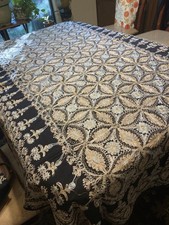 TOALHA DE MESA BORDADA AGHABANI E 12 guardanapos rosa pálido e verde pálido 99X58 comprar usado  Enviando para Brazil