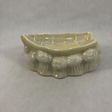 Usado, Bandeja de louça Belleek Ireland Dory Boat marfim brilho 4" bugigangas 6ª marca década de 1960 comprar usado  Enviando para Brazil