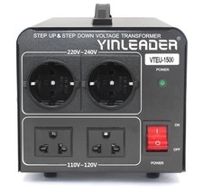  Transformador conversor de tensão 110V a 220/230V Step Up/Down 120V para UE-1500W comprar usado  Enviando para Brazil