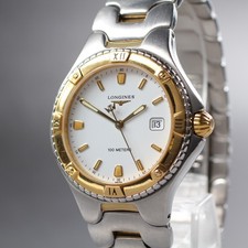 [Exc+5] LONGINES Conquest L3.612.3 34mm mostrador branco data quartzo relógio masculino JAPÃO comprar usado  Enviando para Brazil