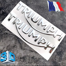 Autocollant triumph chrome d'occasion  Bernay