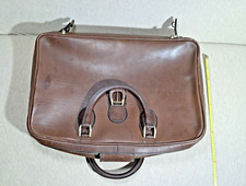 Valigia pelle marrone usato  Crema
