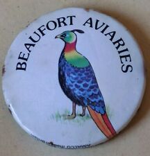 Emblema de broche vintage de colecionadores BEAUFORT AVIARIES 32mm c1970s?, usado comprar usado  Enviando para Brazil