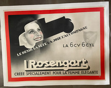 Affiche voiture rosengart d'occasion  Fleury-les-Aubrais