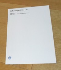 Volkswagen price guide for sale  FAREHAM
