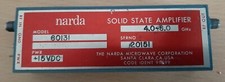 Narda 60131 amplifier for sale  REDDITCH