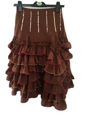 Brown layered ruffle for sale  NEWTOWNABBEY