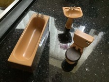 Lundby bathroom brown for sale  NEWCASTLE UPON TYNE