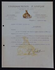 Billhead invoice paris d'occasion  Expédié en Belgium