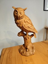 Holzschnitz figur eule gebraucht kaufen  Würselen