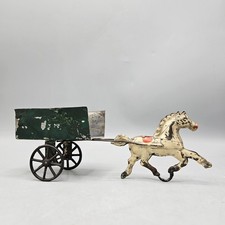 Antigo carrinho puxado por cavalo de lata George Brown da década de 1870 comprar usado  Enviando para Brazil