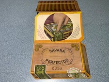 Folheto folheto folheto folheto 50'S MACY'S publicidade charutos cubanos tabaco dobrado FORMA DE CAIXA comprar usado  Enviando para Brazil