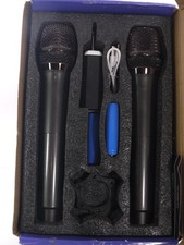 Conjunto de microfones portáteis Talomen K60, incl; 2 microfones, jack rec, cabine de carregamento, comprar usado  Enviando para Brazil